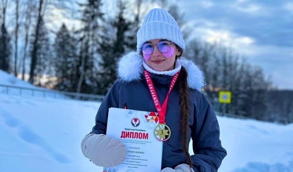 Марина Иванова - чемпионка Удмуртии по лыжным гонкам