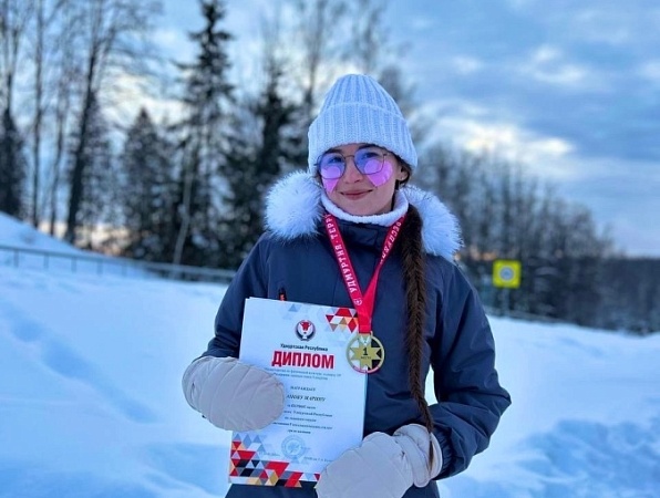 Марина Иванова - чемпионка Удмуртии по лыжным гонкам