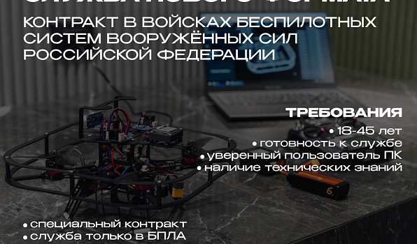 Студенты и выпускники ГИПУ могут пройти службу по контракту в войсках беспилотных систем 