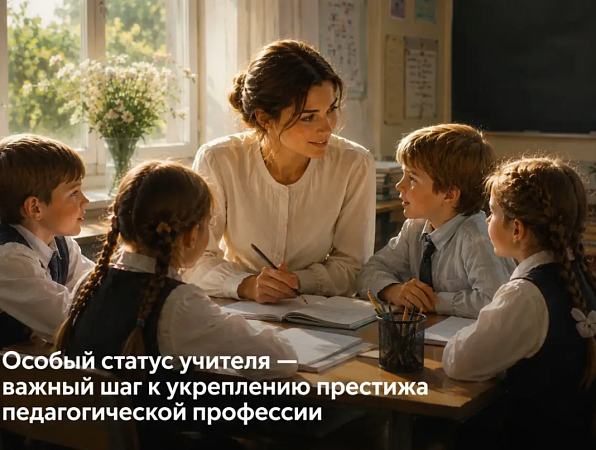 Особый статус учителя закреплен на государственном уровне